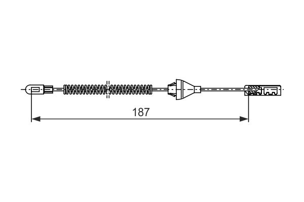 Cable Pull, parking brake -