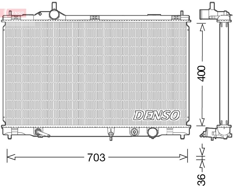Radiator, engine cooling -