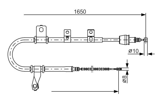 Cable Pull, parking brake -
