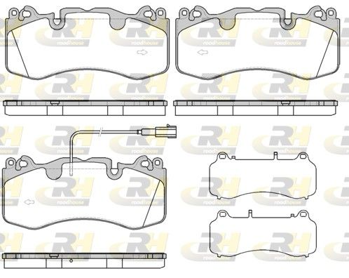 Brake Pad Set, disc brake MASERATI QUATTROPORTE VI (03/13-)