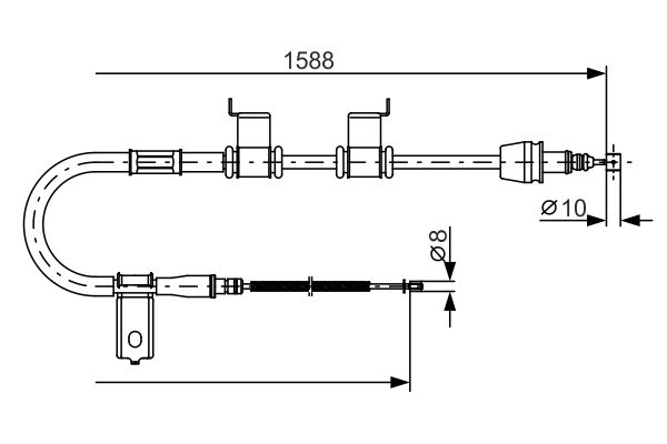 Cable Pull, parking brake -