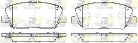 Brake Pad Set, disc brake KIA - 58101-A2A25