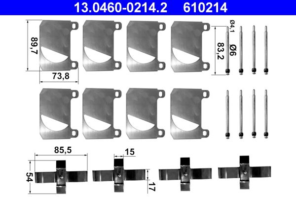 Accessory Kit, disc brake pad -