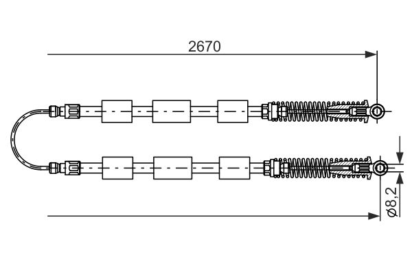 Cable Pull, parking brake -