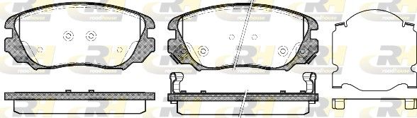 Brake Pad Set, disc brake GENERAL MOTORS - 1605624