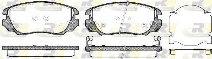 Brake Pad Set, disc brake GENERAL MOTORS - 1605624
