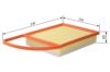 Air Filter PSA - 1444 TV, TOYOTA - SU001A0347