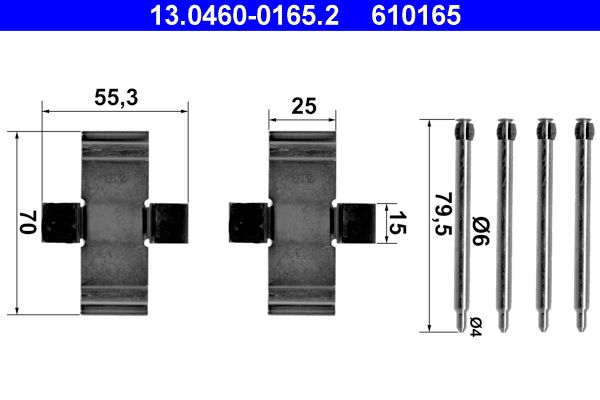 Accessory Kit, disc brake pad -