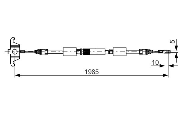 Cable Pull, parking brake -
