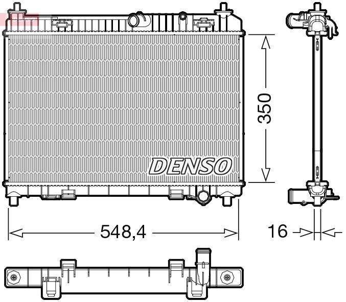 Radiator, engine cooling -