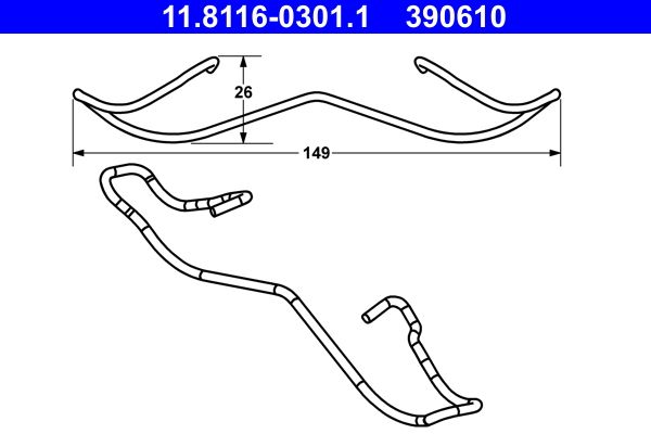 Spring, brake caliper -