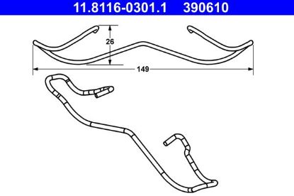 Spring, brake caliper -