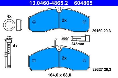 Brake Pad Set, disc brake - Brake Pad Set, disc brake -