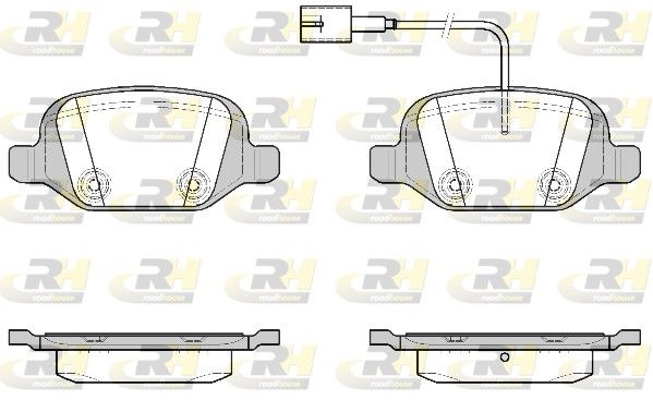 Brake Pad Set, disc brake Fiat Linea 09-