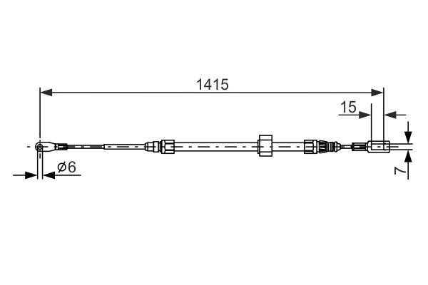 Cable Pull, parking brake -
