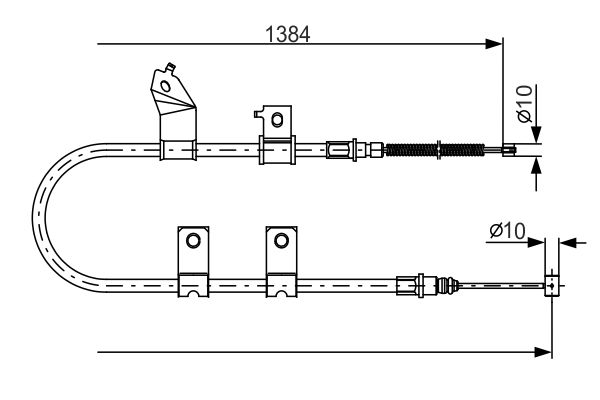 Cable Pull, parking brake -