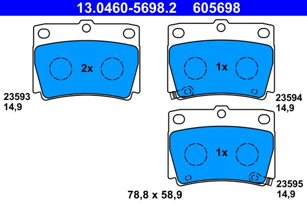 Brake Pad Set, disc brake -
