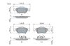 Brake Pad Set, disc brake TOYOTA - 04465 YZZDS