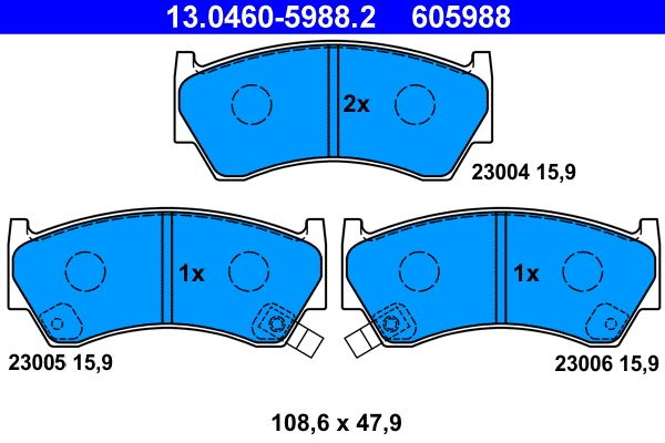 Brake Pad Set, disc brake -
