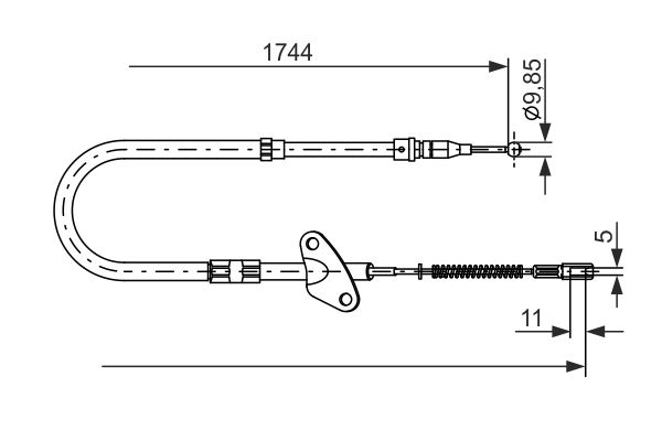 Cable Pull, parking brake -