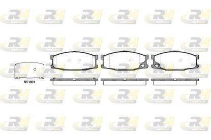 Brake Pad Set, disc brake MitsubishiCANTER 86-01 esim. Brake Pad Set, disc brake MitsubishiCANTER 86-01 esim.