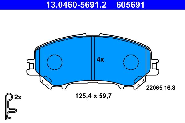 Brake Pad Set, disc brake -