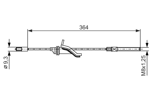 Cable Pull, parking brake -