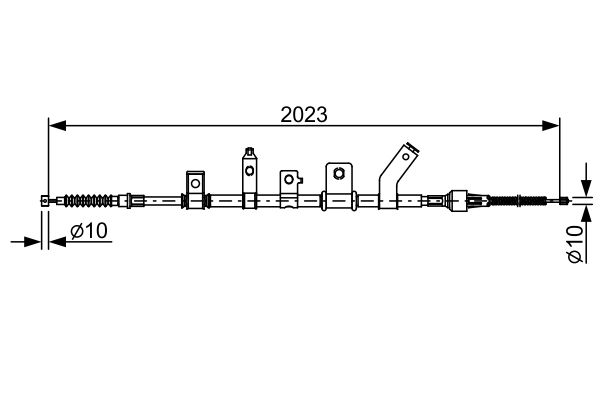 Cable Pull, parking brake -