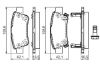 Brake Pad Set, disc brake HONDA - 43022-SWW-G01