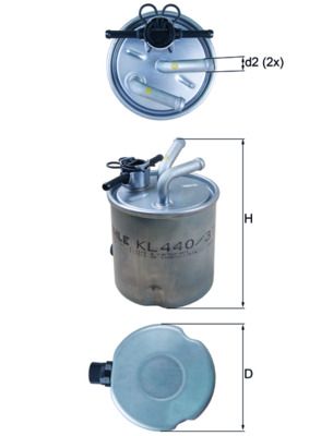 Fuel Filter NISSAN - 16400-EC00C