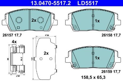 Brake Pad Set, disc brake -