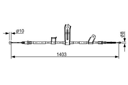 Cable Pull, parking brake -