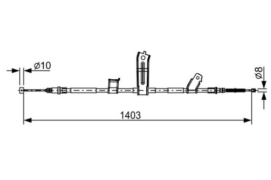 Cable Pull, parking brake -