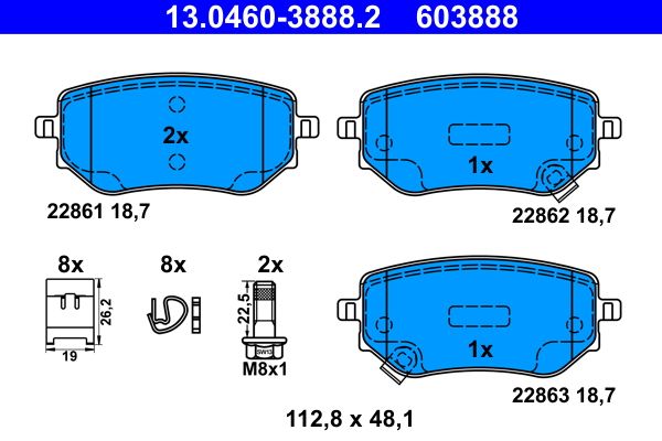 Brake Pad Set, disc brake MERCEDES-BENZ - 470 423 06 00