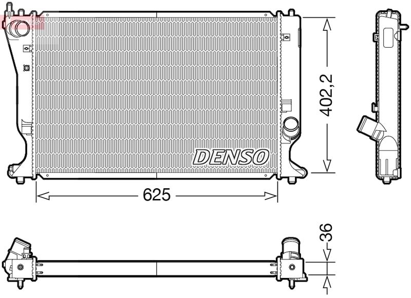 Radiator, engine cooling -
