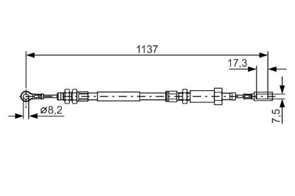 Cable Pull, parking brake -