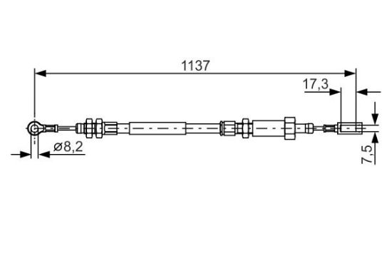 Cable Pull, parking brake -