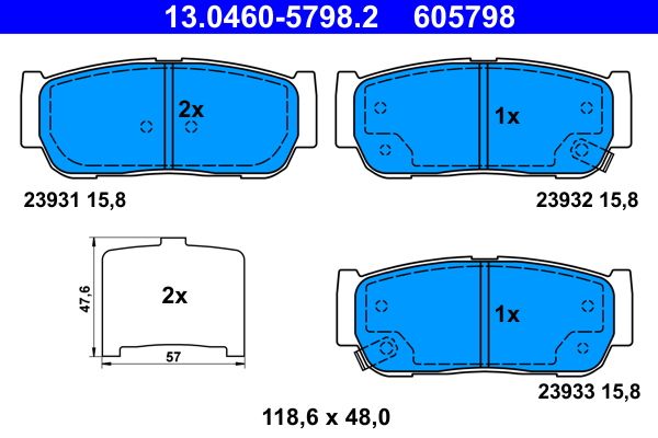 Brake Pad Set, disc brake -