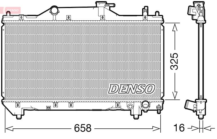 Radiator, engine cooling -