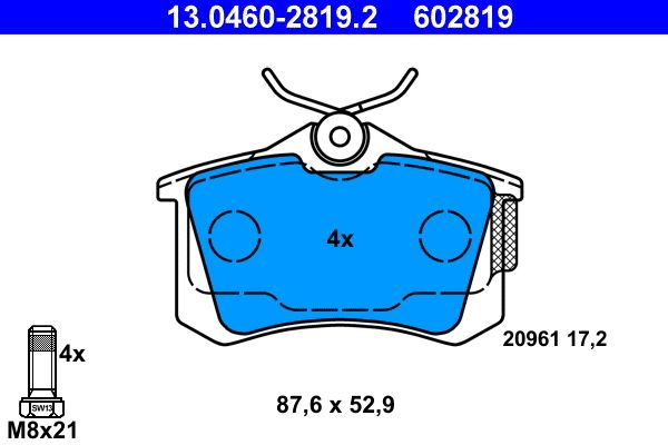 Brake Pad Set, disc brake -