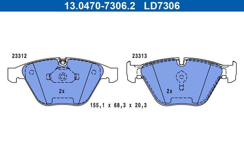 Brake Pad Set, disc brake - Brake Pad Set, disc brake -
