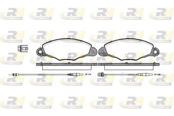 Brake Pad Set, disc brake Peugeot 406/Citroen Xantia 97