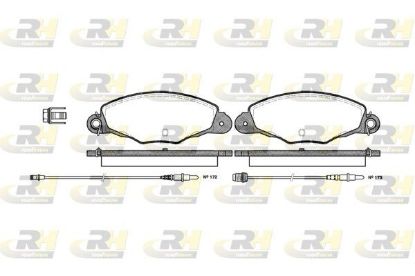 Brake Pad Set, disc brake Peugeot 406/Citroen Xantia 97