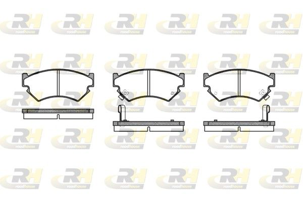 Brake Pad Set, disc brake Subaru JUSTY 88-95 esim.