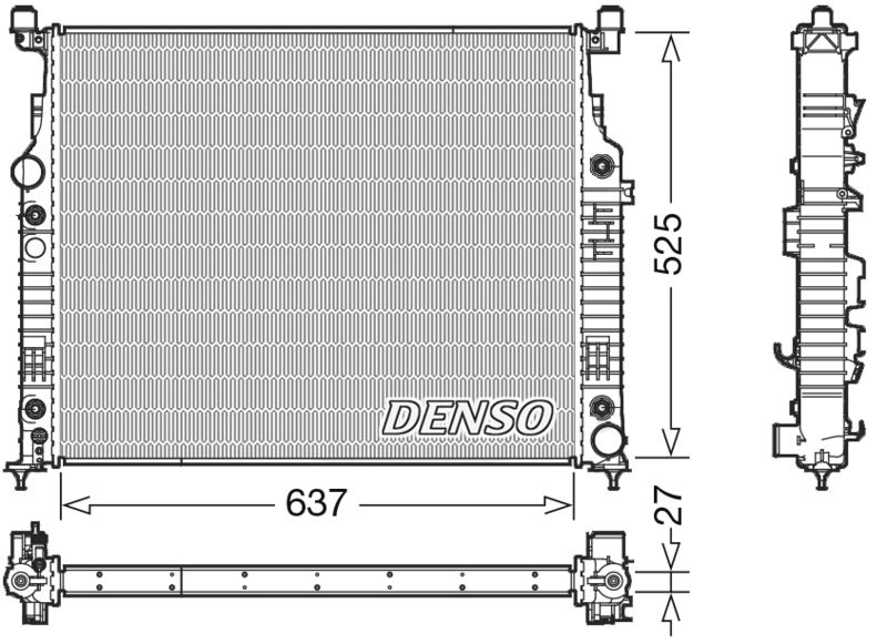 Radiator, engine cooling -