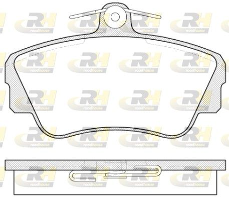 Brake Pad Set, disc brake Volvo 440/460/480 89-96 esim.