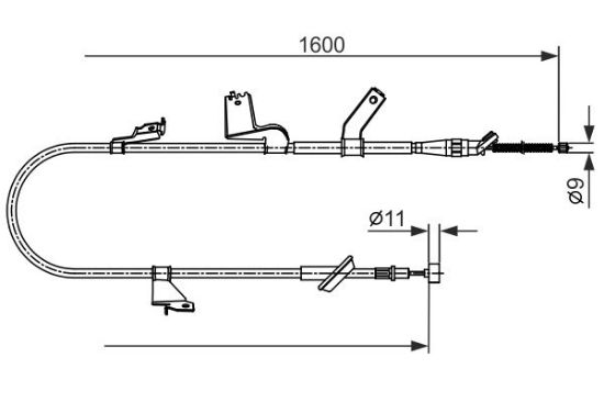 Cable Pull, parking brake -