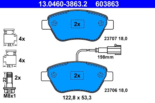 Brake Pad Set, disc brake - Brake Pad Set, disc brake -