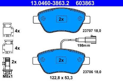 Brake Pad Set, disc brake - Brake Pad Set, disc brake -