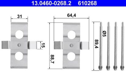 Accessory Kit, disc brake pad -
